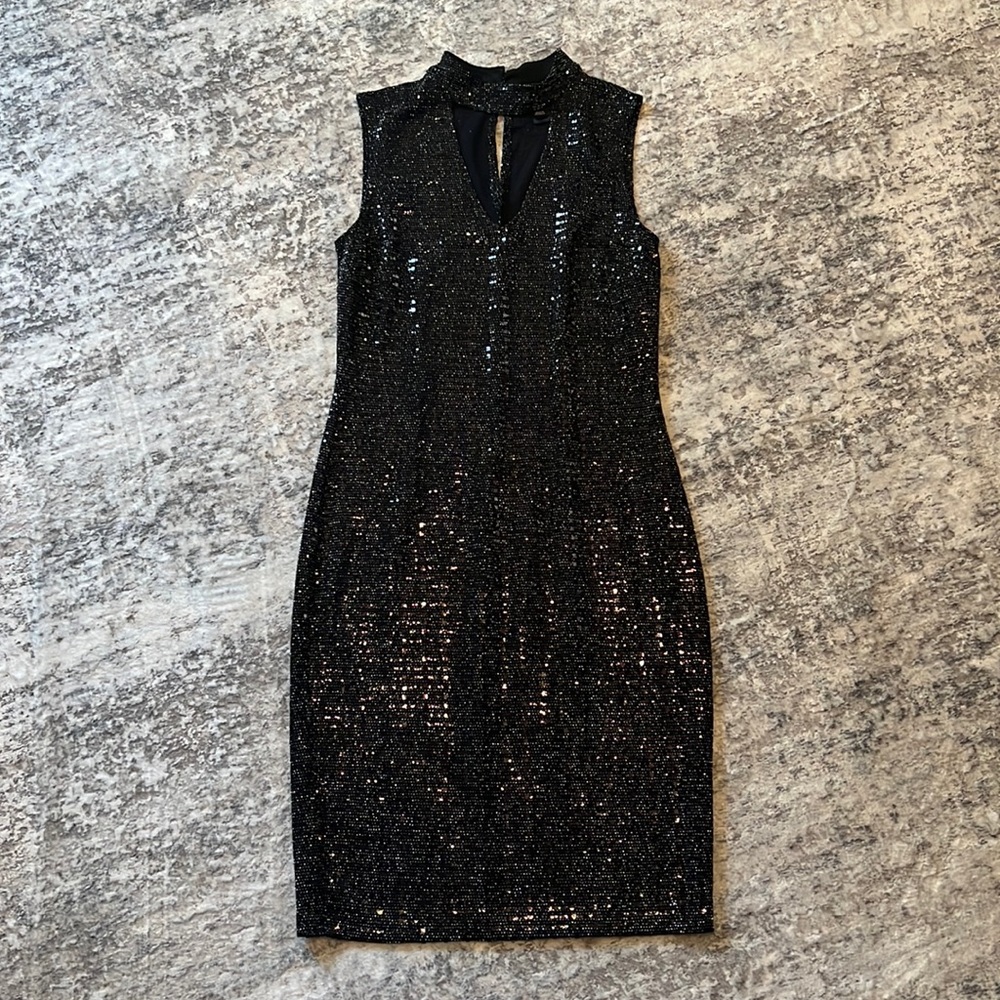 Sparkly black dress, size 6